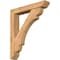 Ekena Millwork Olympic Slat Smooth Bracket w/ Offset Brace, Western Red Cedar, 5 1/2"W x 30"D x 34"H BKT0604X30X34OLY06SWR - alternate 1
